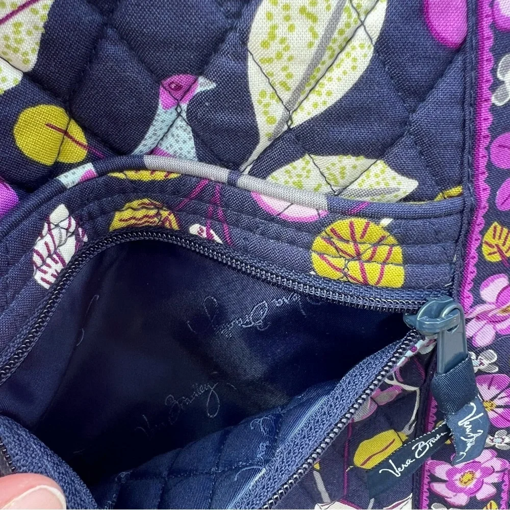 - Vera Bradley Nightingale Floral Purple Crossbody Purse! NEW!